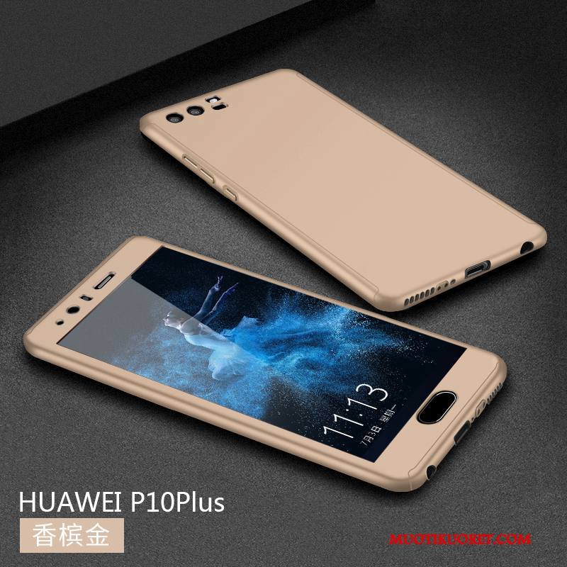 Huawei P10 Plus Kuori Trendi Pesty Suede Murtumaton Suojaus Kotelo All Inclusive Sininen