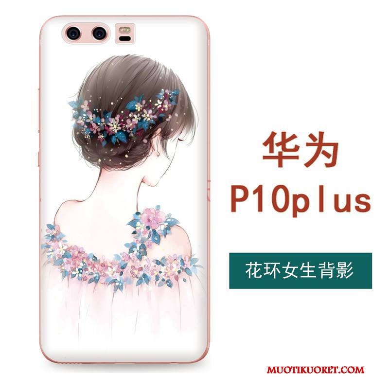 Huawei P10 Plus Luova Kuori Kiinalainen Tyyli Suojaus Taide Pehmeä Neste Vaaleansininen