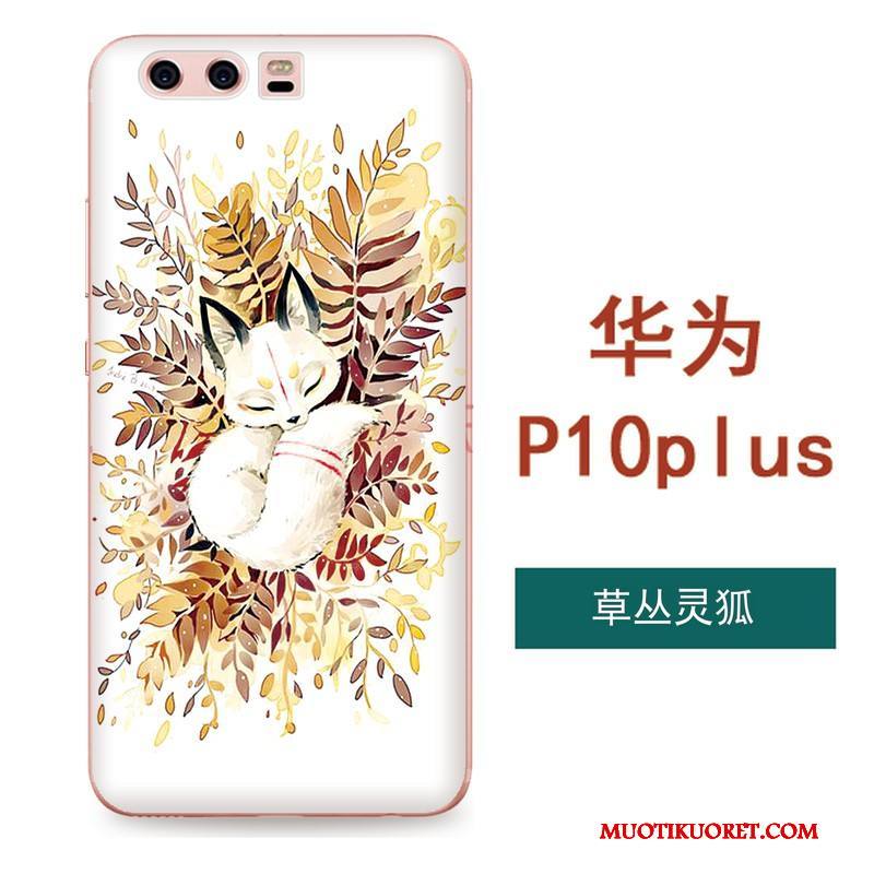 Huawei P10 Plus Luova Kuori Kiinalainen Tyyli Suojaus Taide Pehmeä Neste Vaaleansininen