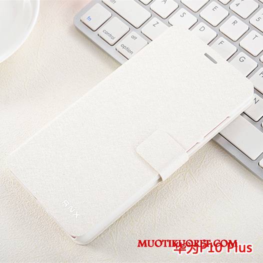 Huawei P10 Plus Simpukka Puhelimen Kuoret Nahkakotelo Valkoinen Kuori Suojaus Murtumaton