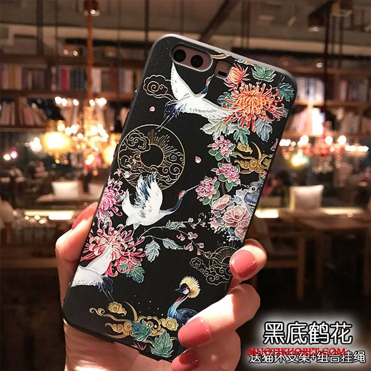Huawei P10 Plus Viini Punainen Kotelo Tuuli Kuori All Inclusive Silikoni Ripustettavat Koristeet