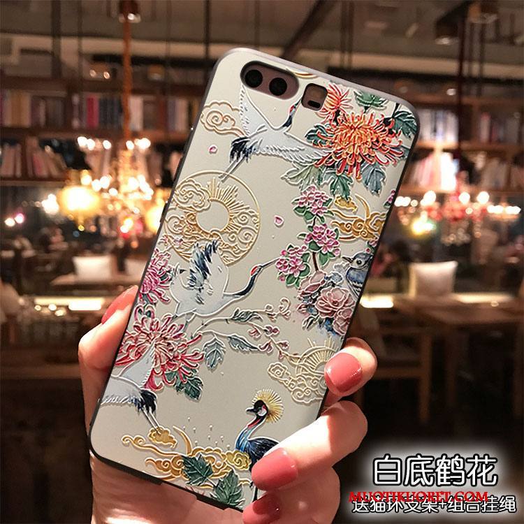 Huawei P10 Plus Viini Punainen Kotelo Tuuli Kuori All Inclusive Silikoni Ripustettavat Koristeet