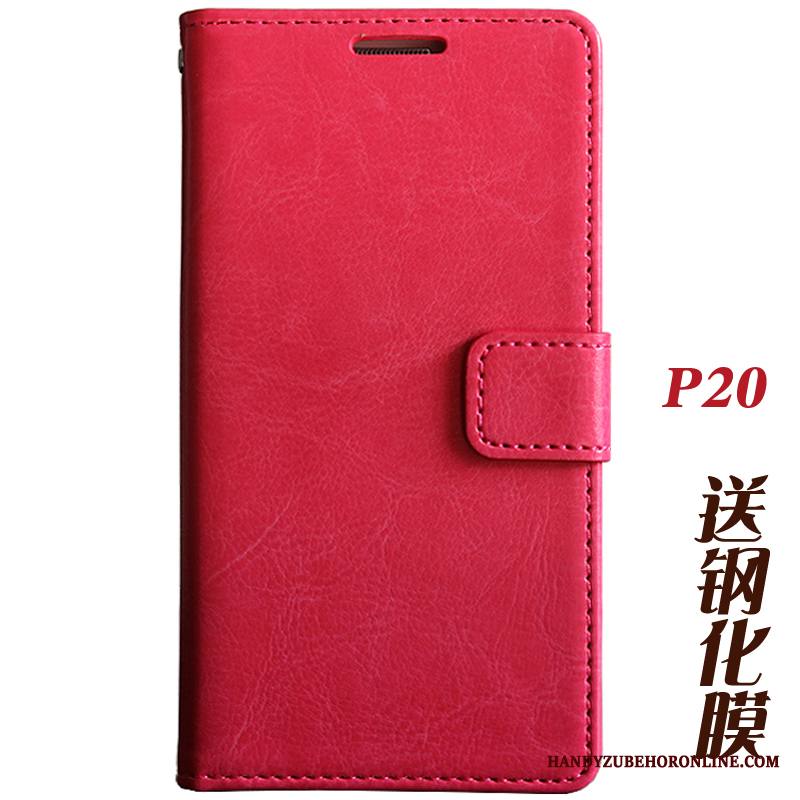 Huawei P20 Kuori Kotelo Puhelimen Kuoret Nahkakotelo Näytönsuojus Murtumaton Salkku Karkaisu