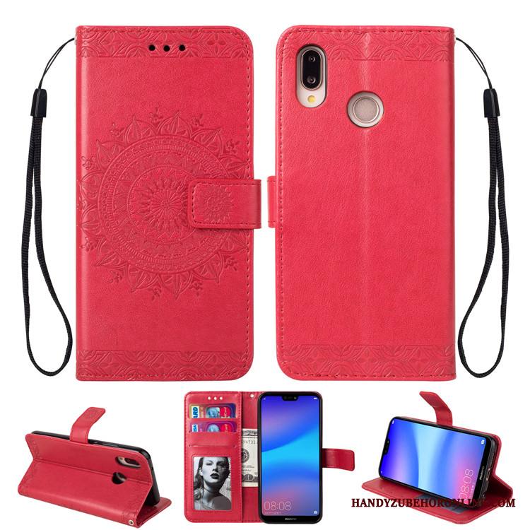 Huawei P20 Lite Kuori Nahkakotelo Vihreä Puhelimen Kuoret Murtumaton Suojaus All Inclusive Simpukka