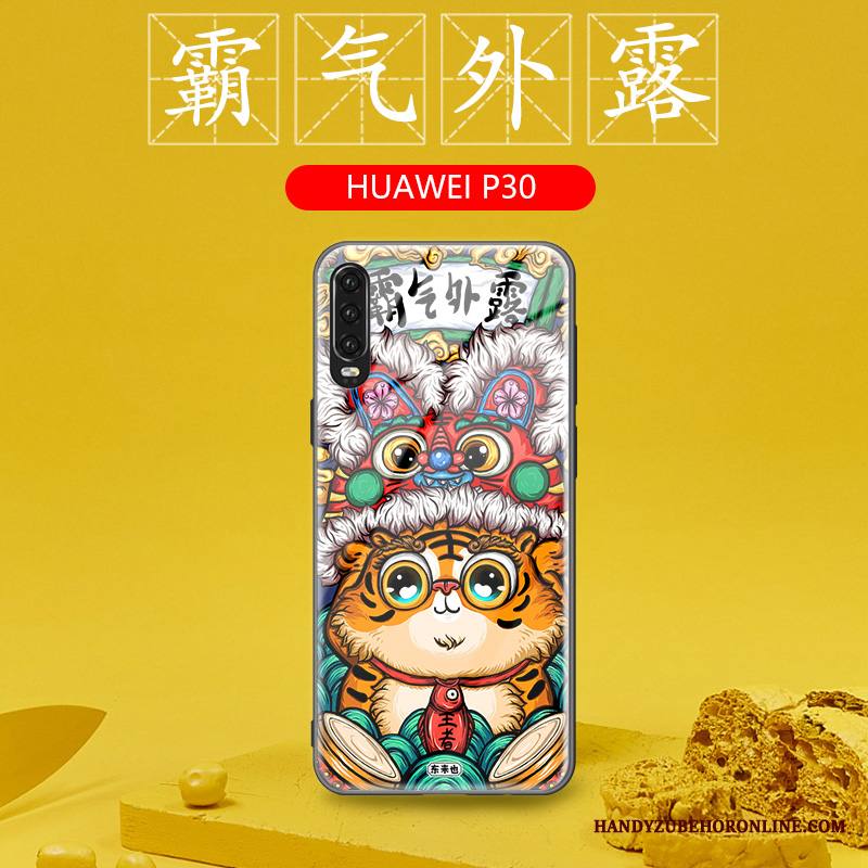 Huawei P30 Kuori All Inclusive Murtumaton Kiinalainen Tyyli Silikoni Puhelimen Kuoret Persoonallisuus Luova