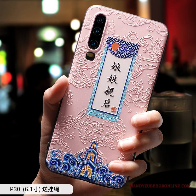 Huawei P30 Kuori Kotelo Net Red Uusi Kiinalainen Tyyli Rakastunut Tide-brändi Murtumaton