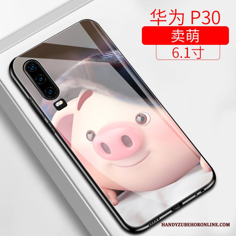Huawei P30 Kuori Puhelimen Kuoret Net Red Kotelo Kova Pesty Suede Trendi Silikoni