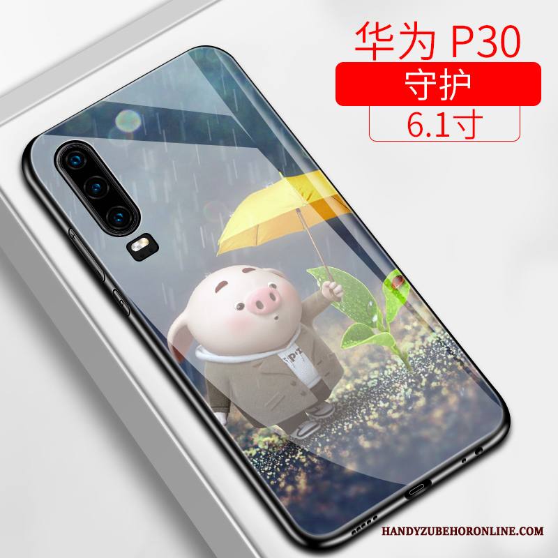 Huawei P30 Kuori Puhelimen Kuoret Net Red Kotelo Kova Pesty Suede Trendi Silikoni