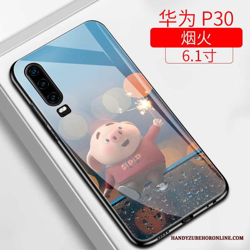 Huawei P30 Kuori Puhelimen Kuoret Net Red Kotelo Kova Pesty Suede Trendi Silikoni