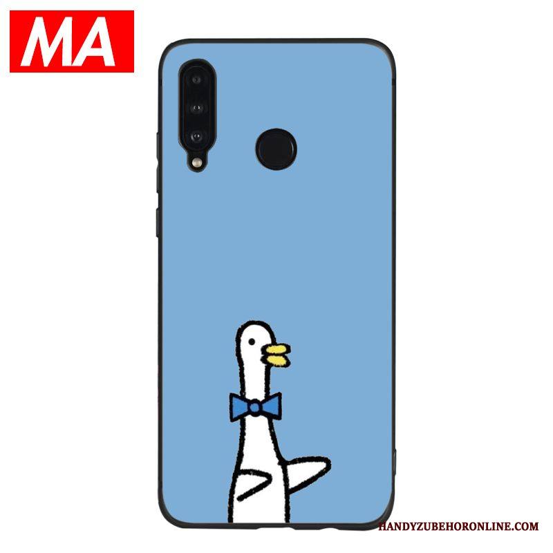 Huawei P30 Lite Kuori Yksinkertainen Suojaus Pehmeä Neste Tuuli Ankka Puhelimen Kuoret Sininen