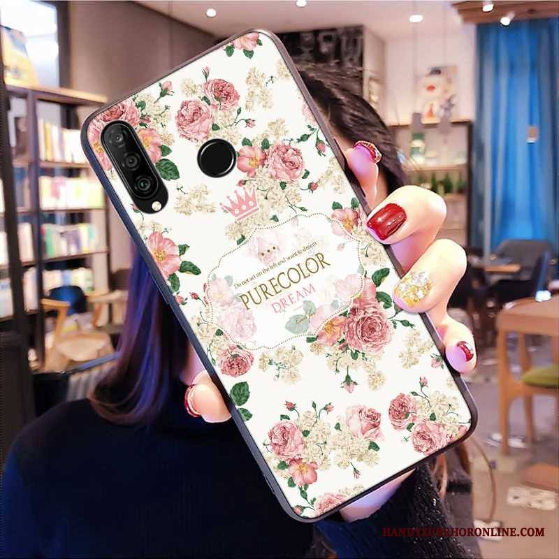 Huawei P30 Lite Valkoinen Rakastunut Pehmeä Neste Puhelimen Kuoret Persoonallisuus Kotelo Kuori