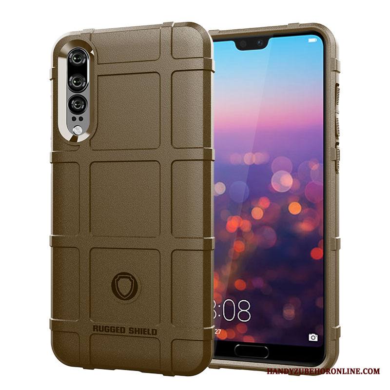 Huawei P30 Murtumaton Kuori Pehmeä Neste Puhelimen Kuoret Tide-brändi Suojaus Vihreä
