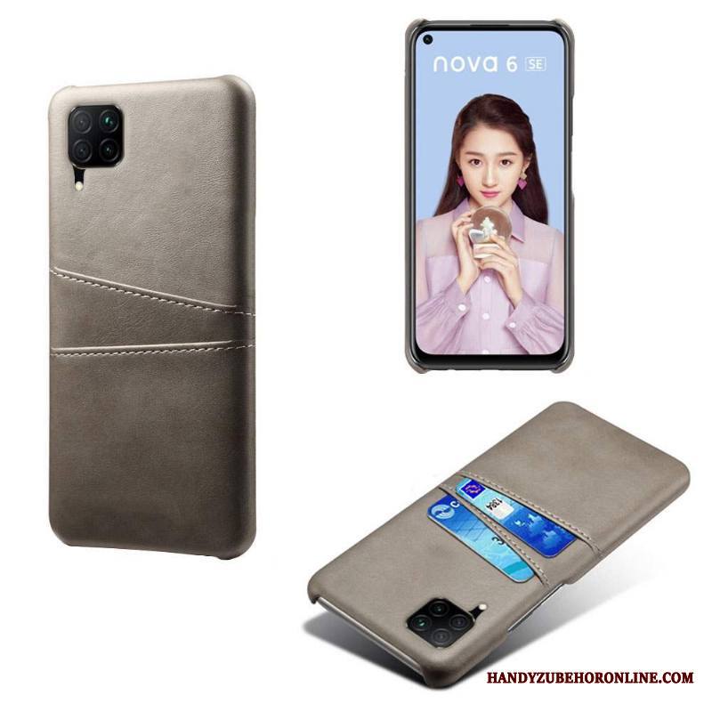 Huawei P40 Lite Kuori Ultra Vihreä Luova Kortti Persoonallisuus Kova Puhelimen Kuoret