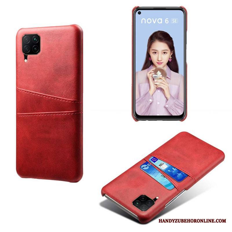 Huawei P40 Lite Kuori Ultra Vihreä Luova Kortti Persoonallisuus Kova Puhelimen Kuoret