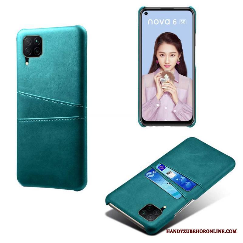 Huawei P40 Lite Kuori Ultra Vihreä Luova Kortti Persoonallisuus Kova Puhelimen Kuoret