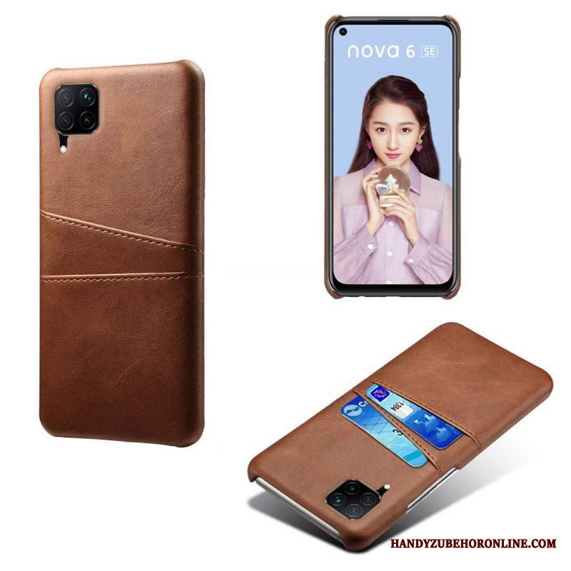 Huawei P40 Lite Kuori Ultra Vihreä Luova Kortti Persoonallisuus Kova Puhelimen Kuoret
