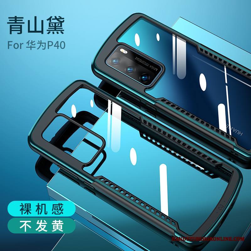 Huawei P40 Ohut Musta Murtumaton Kuori Suojaus All Inclusive Silikoni