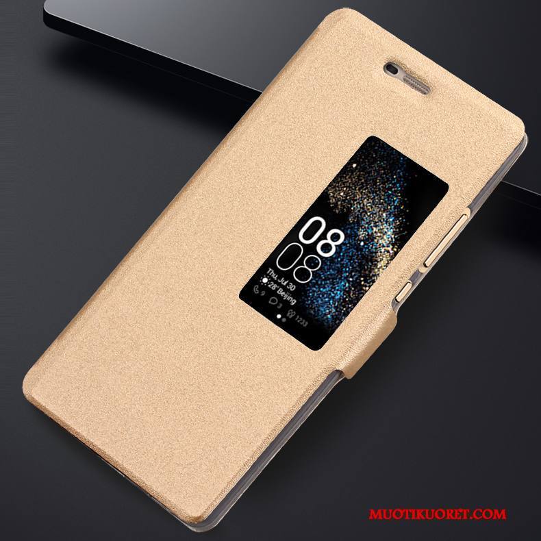 Huawei P8 Kuori Puhelimen Kuoret Sininen Suojaus Trendi All Inclusive Korkea Nahkakotelo