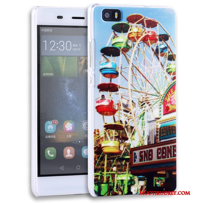 Huawei P8 Lite Kuori Kotelo Kohokuviointi Suojaus Puhelimen Kuoret Jauhe Nuoret