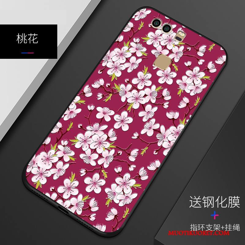 Huawei P9 Kuori Murtumaton Persoonallisuus Silikoni Pesty Suede Suojaus Muokata Puhelimen Kuoret