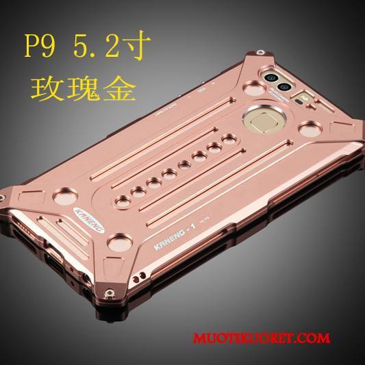 Huawei P9 Plus Kotelo Kehys Suojaus Hopea Metalli Puhelimen Kuoret Kuori