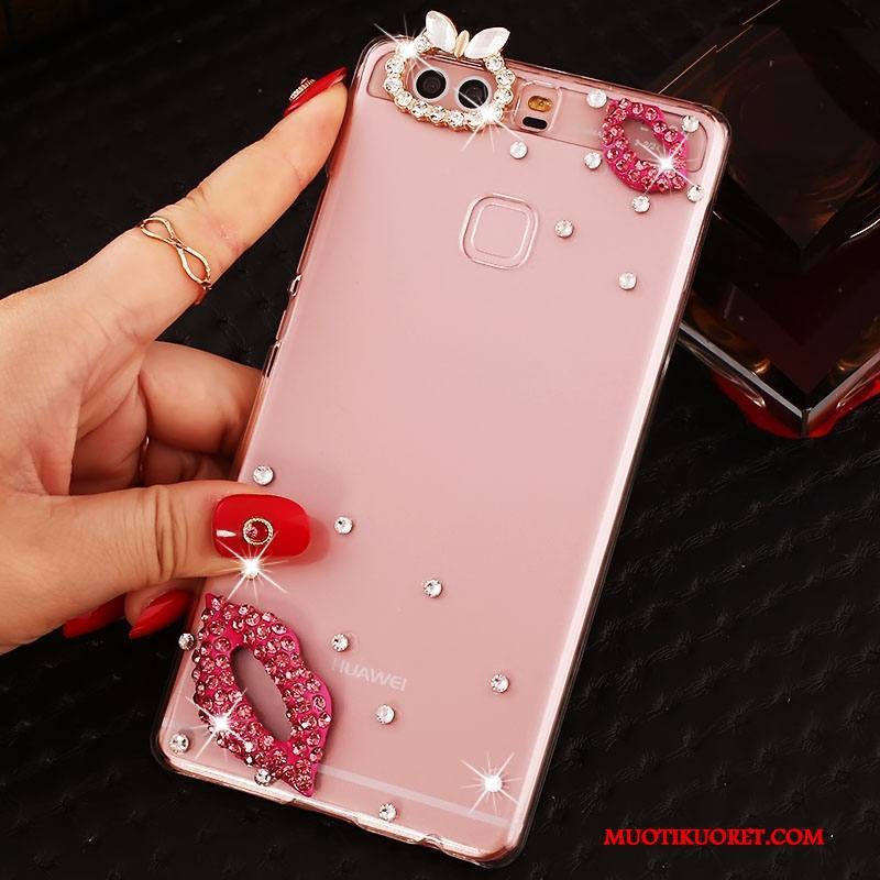 Huawei P9 Plus Kuori Kotelo Strassi Pu Jauhe Puhelimen Kuoret Kova Suojaus
