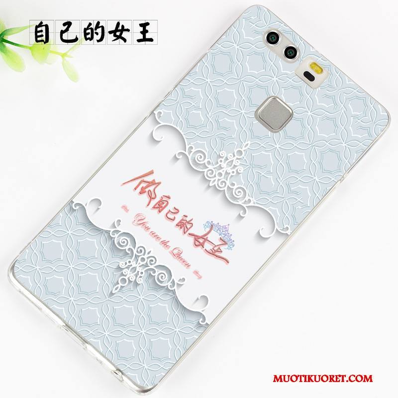 Huawei P9 Plus Kuori Suojaus Murtumaton Kotelo Persoonallisuus Violetti Pehmeä Neste Silikoni