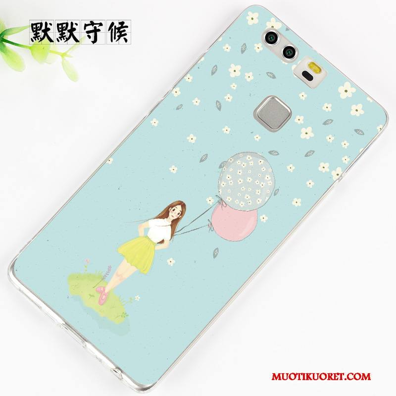 Huawei P9 Plus Kuori Suojaus Murtumaton Kotelo Persoonallisuus Violetti Pehmeä Neste Silikoni
