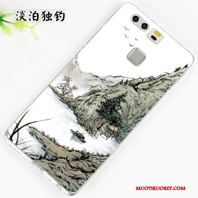 Huawei P9 Plus Kuori Suojaus Murtumaton Kotelo Persoonallisuus Violetti Pehmeä Neste Silikoni