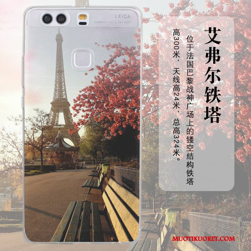 Huawei P9 Plus Kuori Vaaleansininen Pehmeä Neste All Inclusive Puhelimen Kuoret Silikoni Kotelo