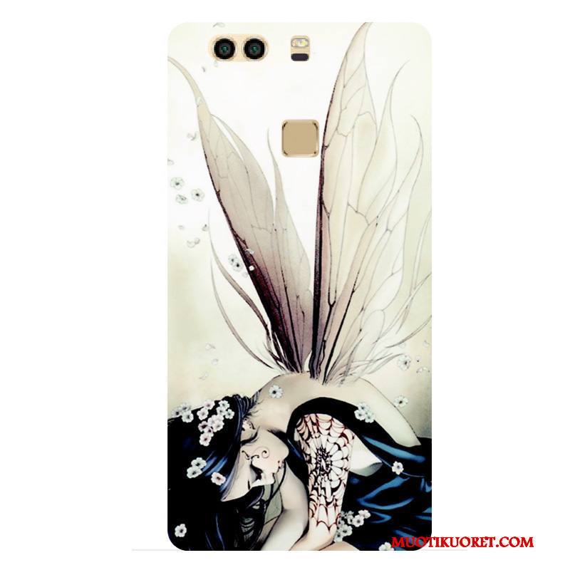 Huawei P9 Plus Tide-brändi Sininen Kova Puhelimen Kuoret Kuori Pesty Suede All Inclusive