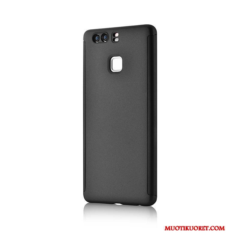 Huawei P9 Plus Vihreä Kuori Luova Pesty Suede Kova Murtumaton All Inclusive