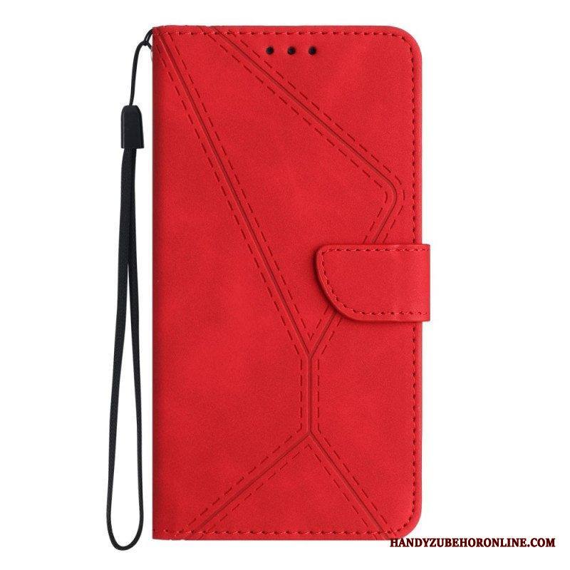 Kotelot Huawei P60 Pro Nahkaefektilinja