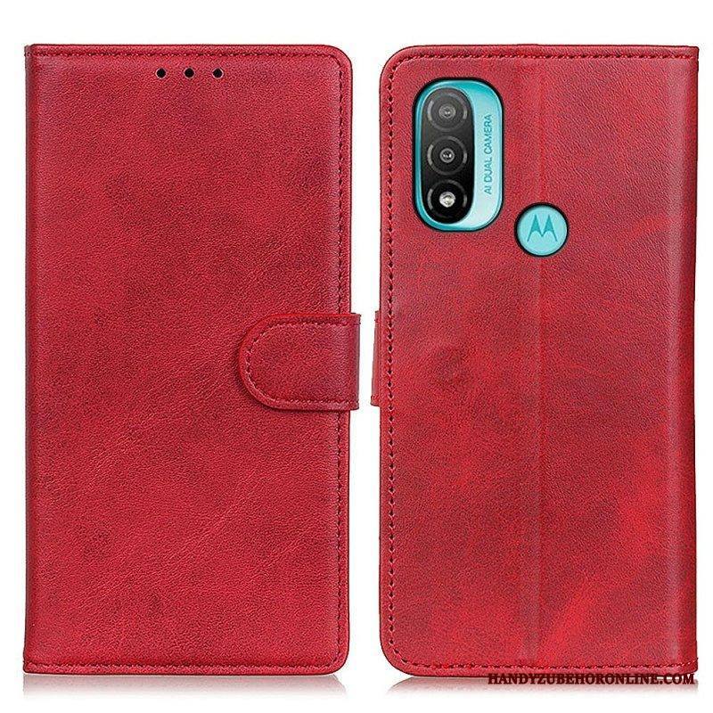 Kotelot Moto E40 / E30 / E20 Retro Mattanahkaefekti