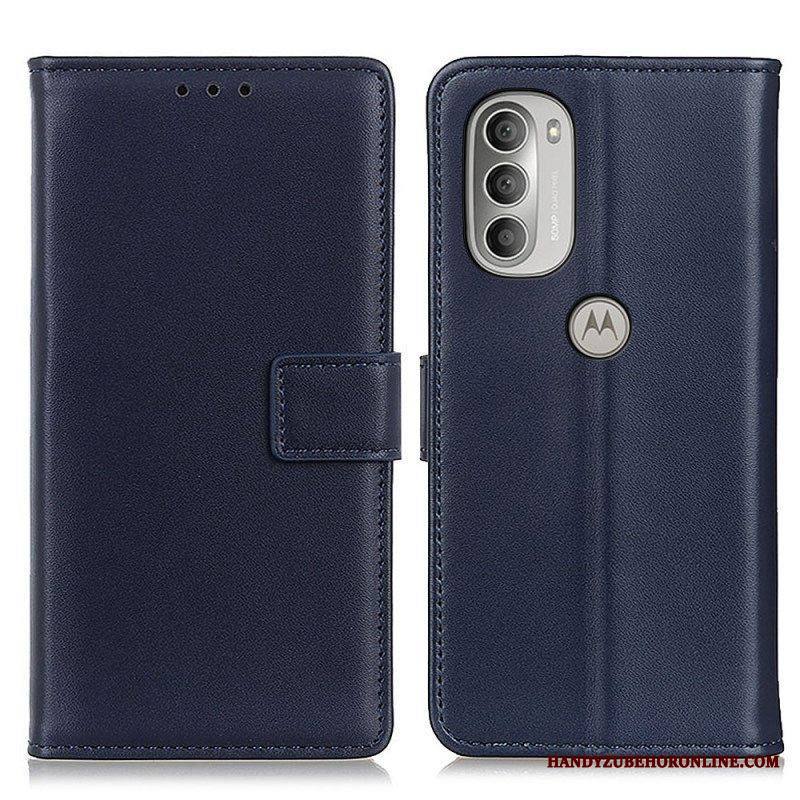 Kotelot Moto G51 5G Tavallista Keinonahkaa