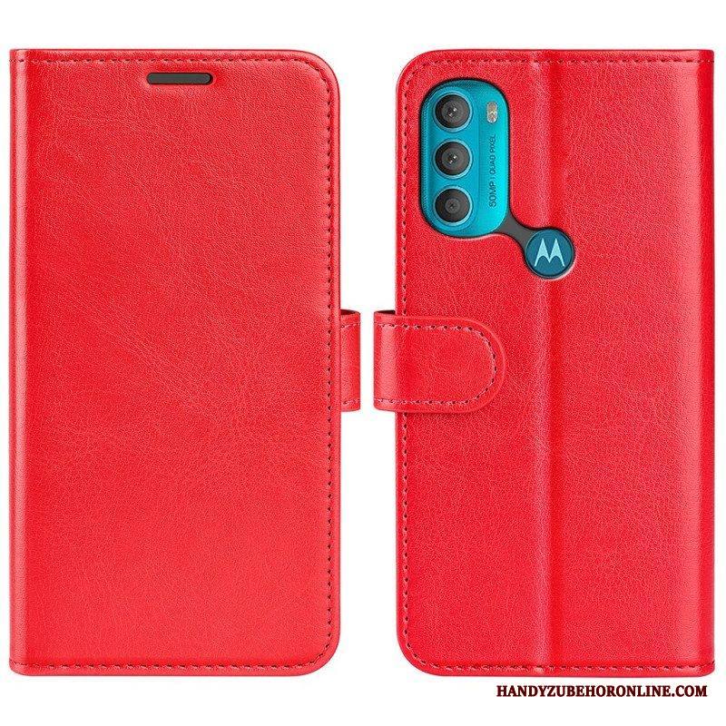 Kotelot Moto G71 5G Nahkaefekti