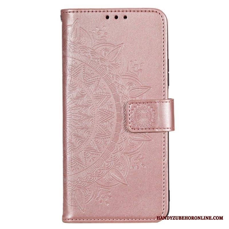 Kotelot Moto G73 5G Auringon Mandala