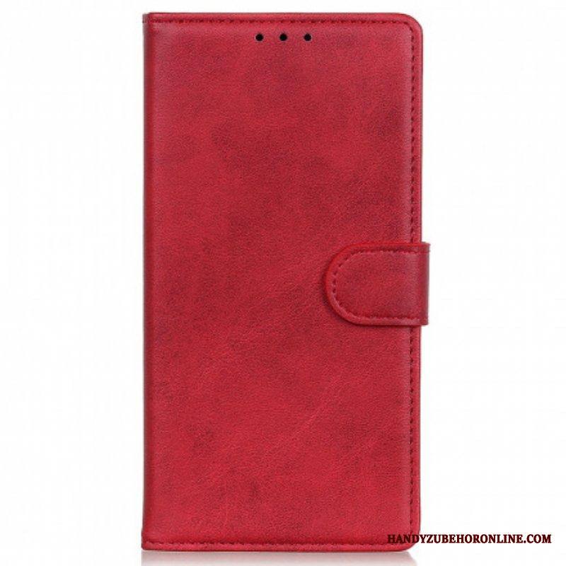 Kotelot Motorola Edge 20 Pro Matta Nahkaefekti