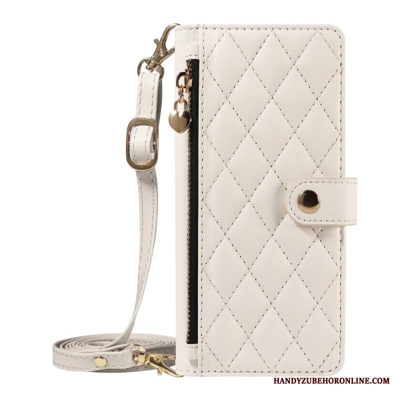 Kotelot Samsung Galaxy A17 4g / 5g Tikattu Hihnalla Ja Olkahihna Suojakuori