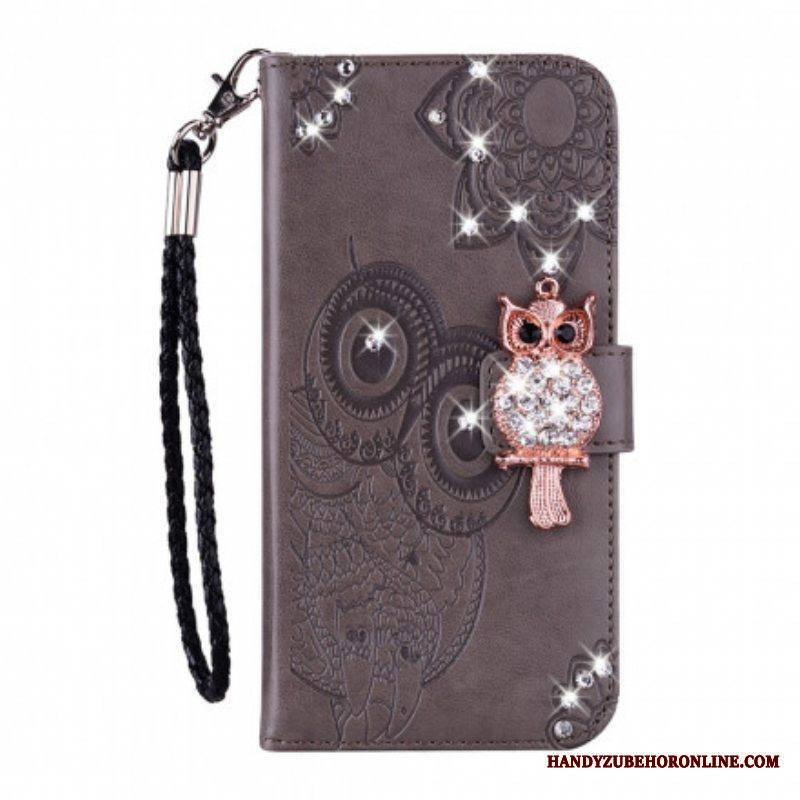 Kotelot Samsung Galaxy A52 4G / A52 5G / A52s 5G Pöllö Mandala Ja Charm