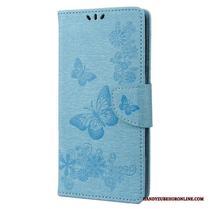 Kotelot Samsung Galaxy M23 5G Suojaketju Kuori Stringit Perhoset