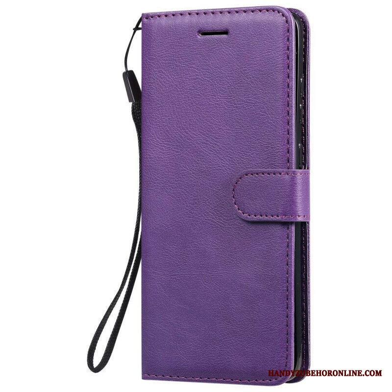 Kotelot Samsung Galaxy S20 Plus / S20 Plus 5G Suojaketju Kuori Strappy Leather Effect