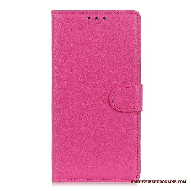 Kotelot Samsung Galaxy S21 5G Perinteinen Litchi Faux Leather