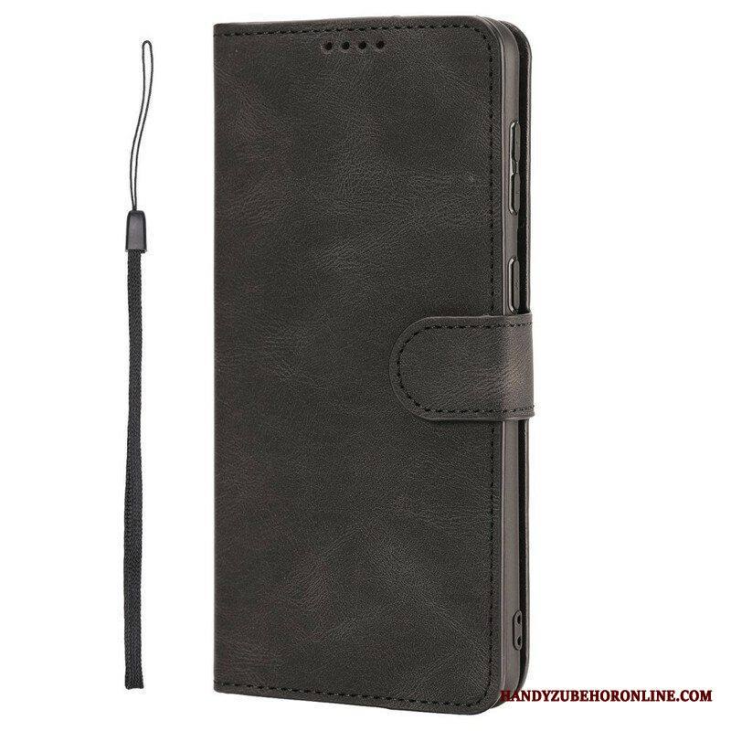 Kotelot Samsung Galaxy S21 FE Suojaketju Kuori Strappy Leather Effect