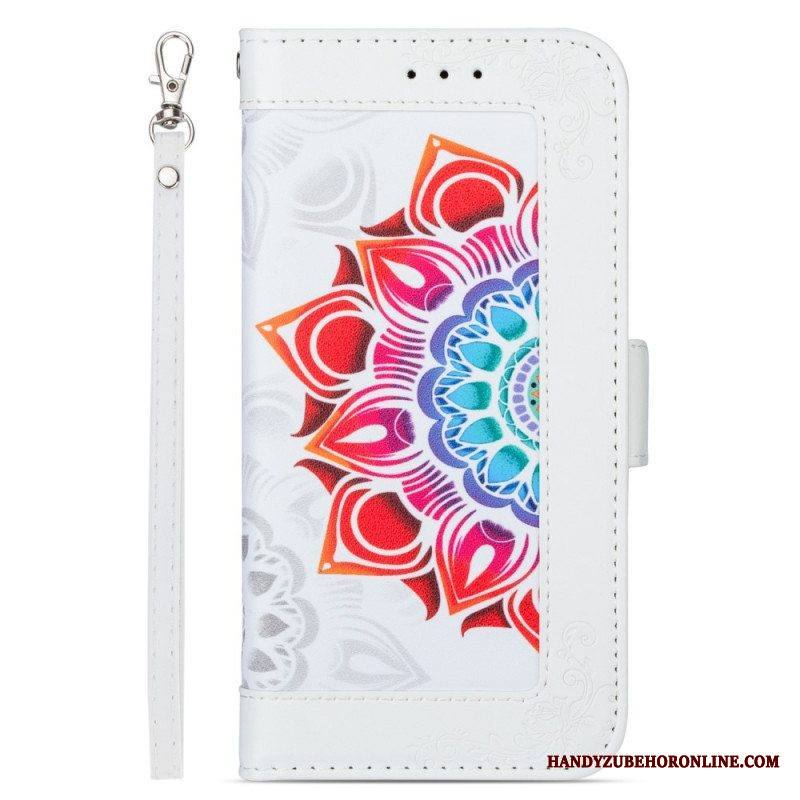 Kotelot Samsung Galaxy S22 5G Suojaketju Kuori Strappy Mandala Koristelu