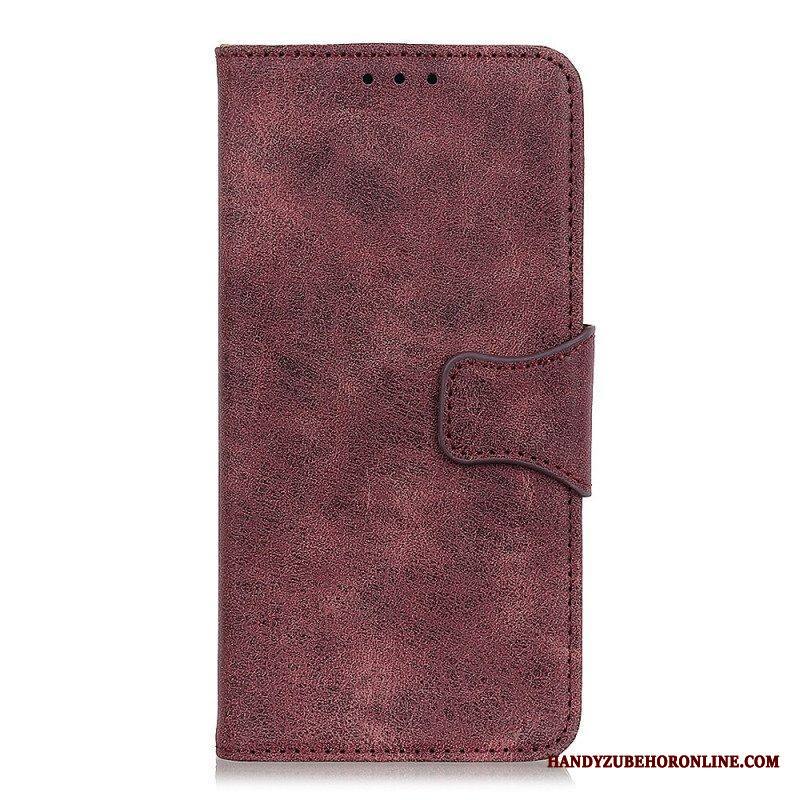 Kotelot Samsung Galaxy S22 5G Vintage Haljasnahkaa
