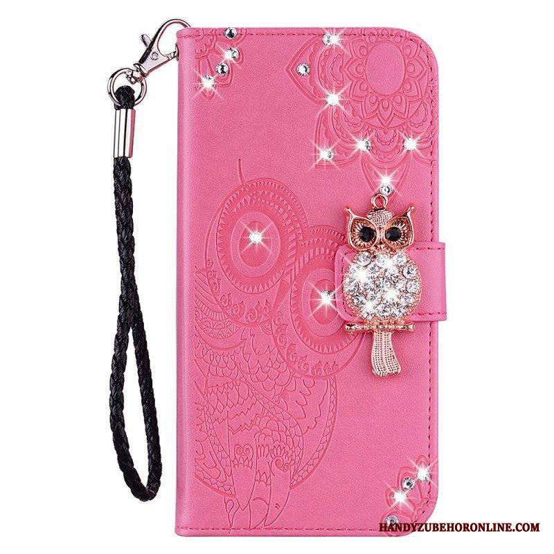 Kotelot Samsung Galaxy S22 Ultra 5G Pöllö Mandala Ja Charm
