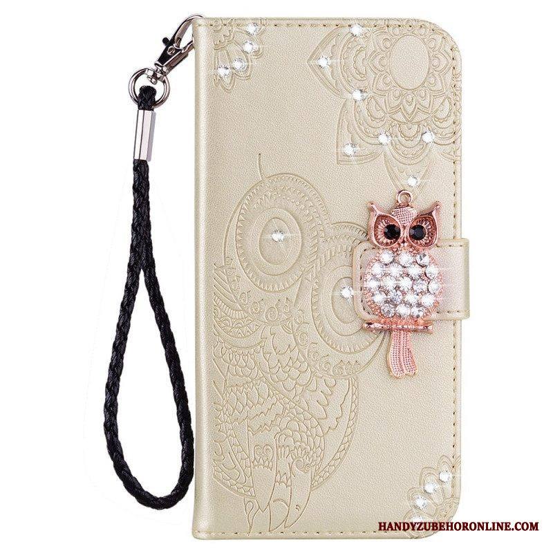 Kotelot Samsung Galaxy S22 Ultra 5G Pöllö Mandala Ja Charm