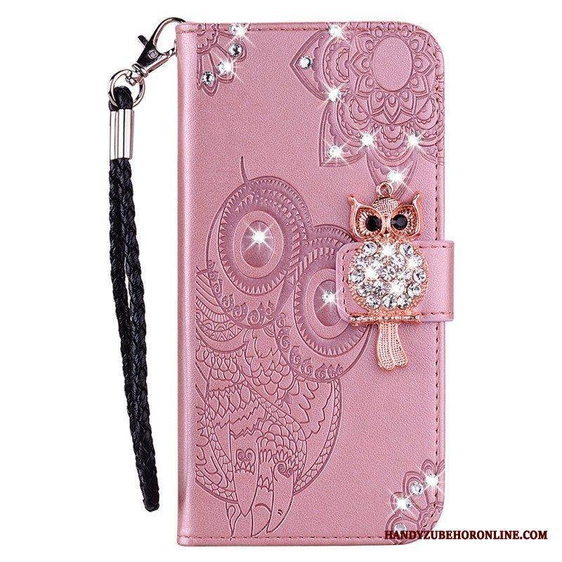Kotelot Samsung Galaxy S22 Ultra 5G Pöllö Mandala Ja Charm