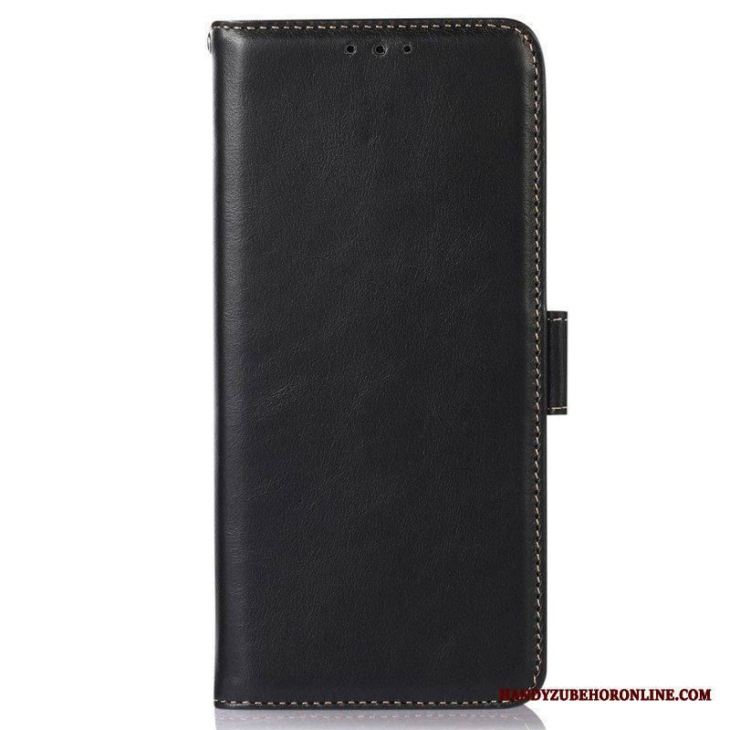 Kotelot Samsung Galaxy S23 5G Aito Nahka Rfid-toiminto